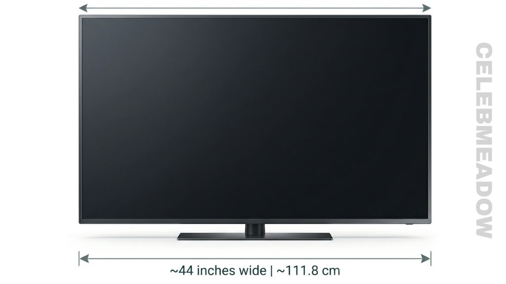 50-Inch Flat Screen TV (Horizontal Width) That Is 45 Inches Long
