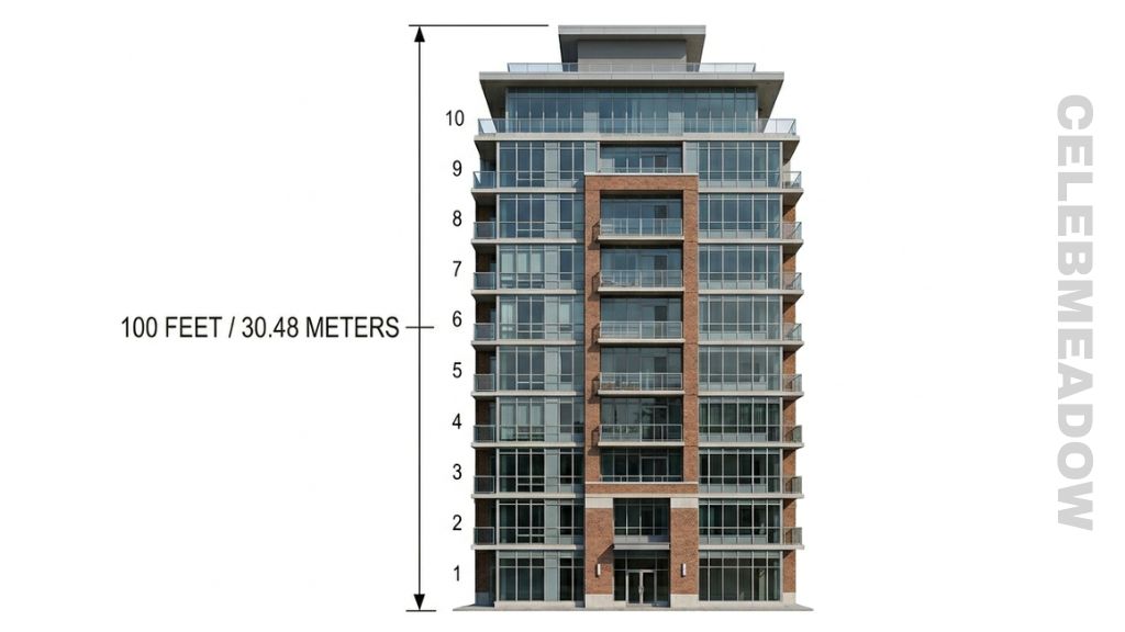 A 10-Story Building That Is 100 Feet Big