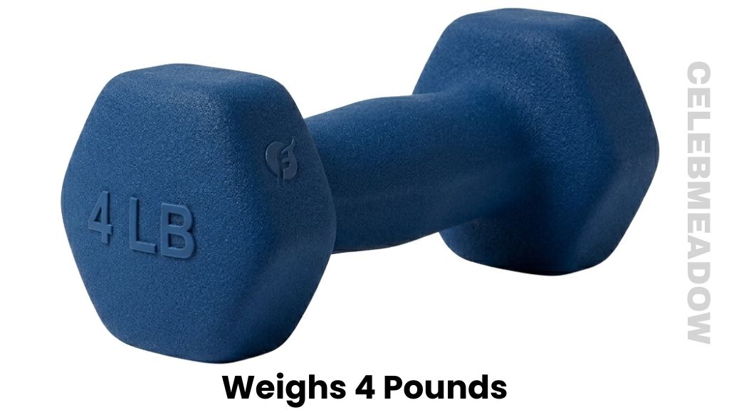 A 4-Pound Neoprene Hand Dumbbell Weigh 4 Pounds
