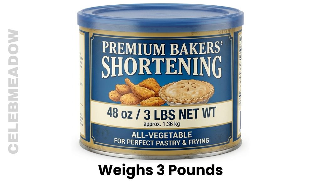A 48 oz Tub of Vegetable Shortening Weigh 3 Pounds