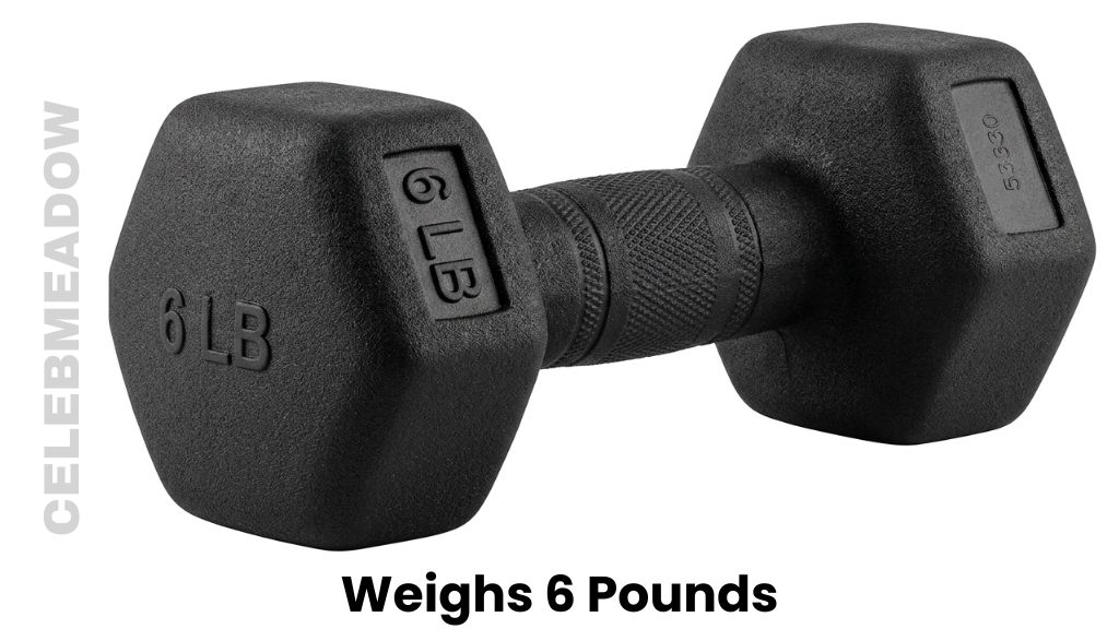 A 6-Pound Neoprene Dumbbell Weigh 6 Pounds