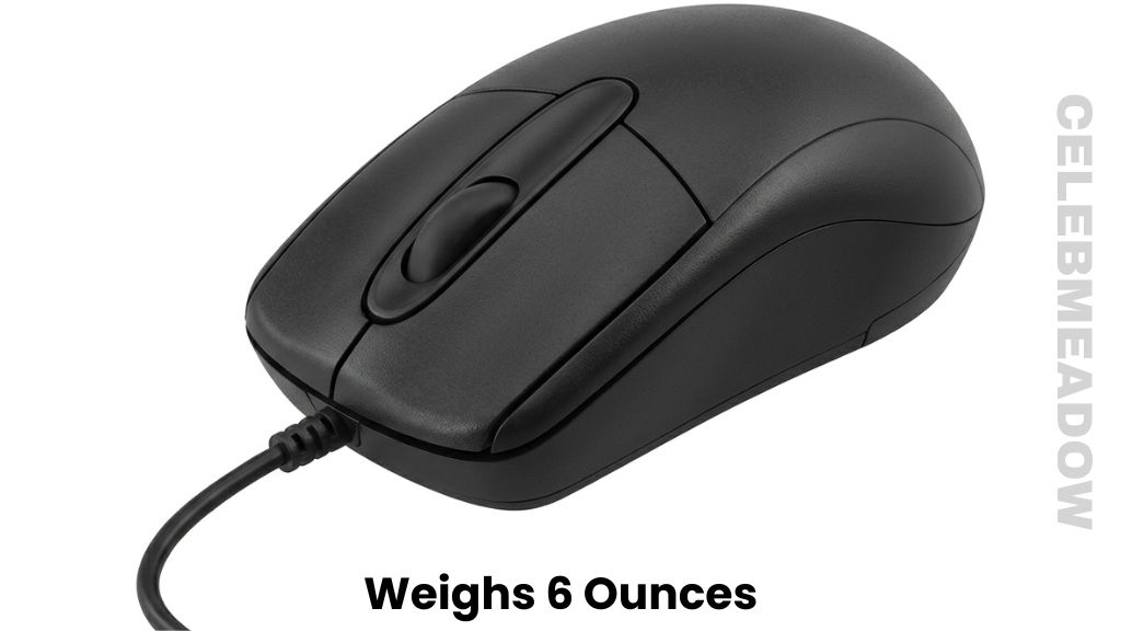 A Basic Plastic Computer Mouse Weigh 6 Ounces