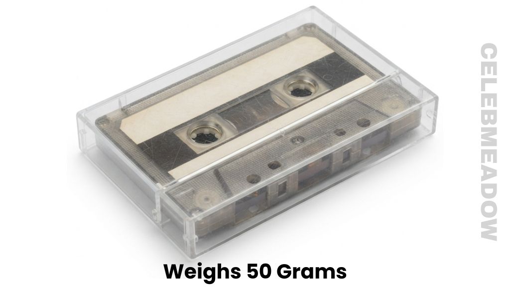 A C60 Audio Cassette Tape Weigh 50 Grams