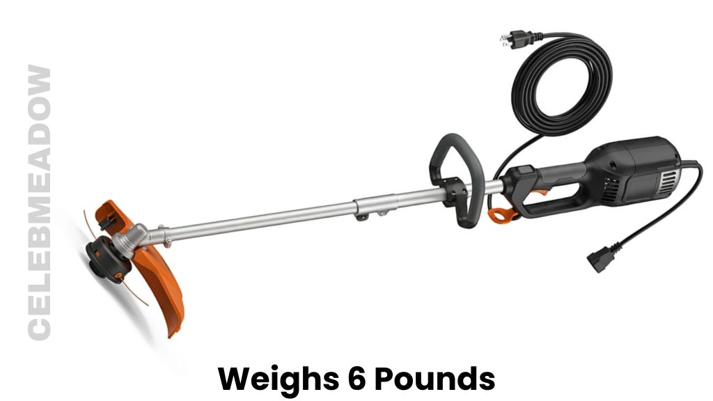 A Corded Electric String Trimmer Weigh 6 Pounds