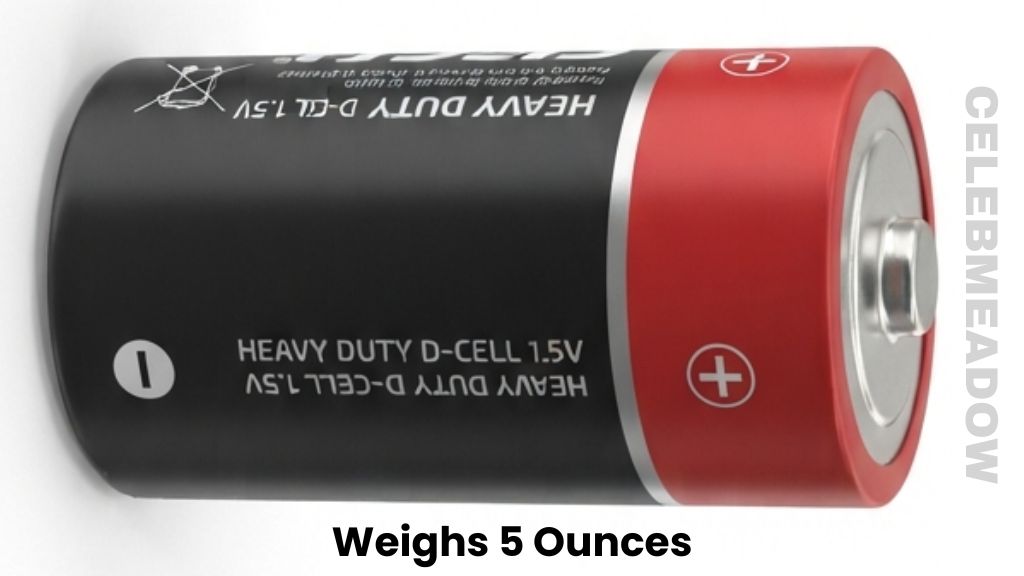 A D Battery Weigh 5 Ounces
