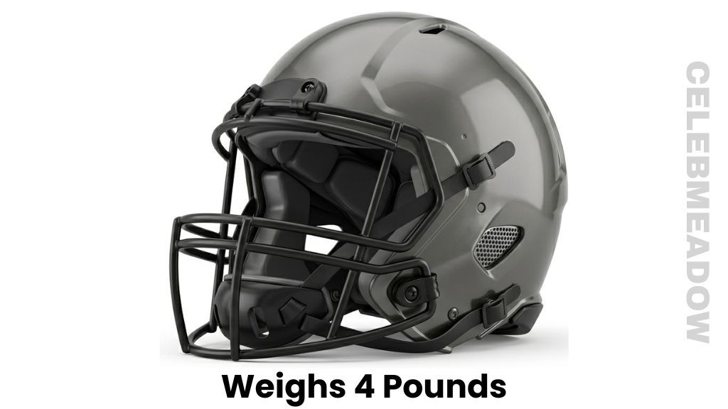 A Football Helmet Weigh 4 Pounds