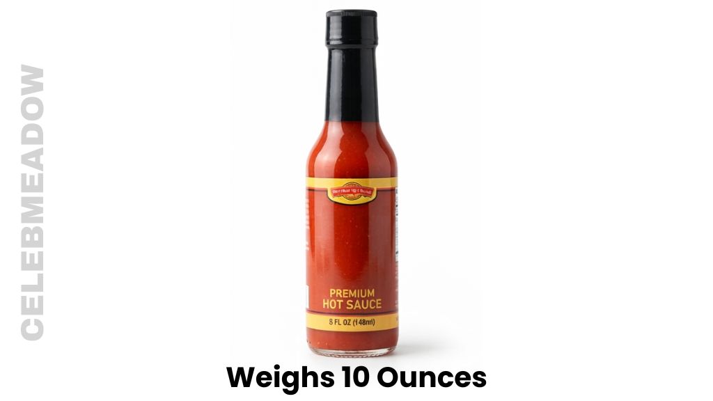 A Full Bottle of Premium Hot Sauce Weigh 10 Ounces