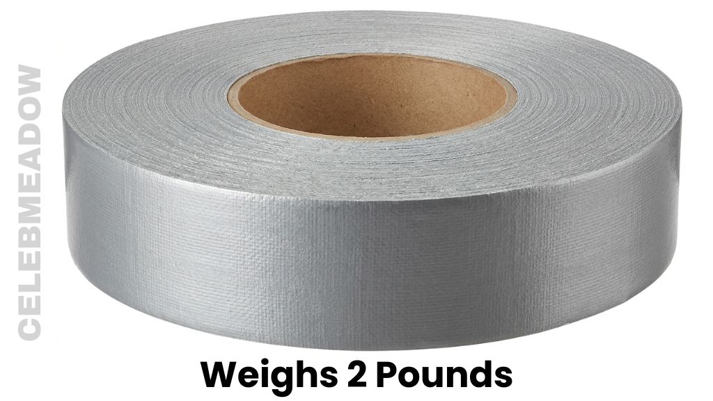 A Large Industrial Roll of Duct Tape Weigh 2 Pounds
