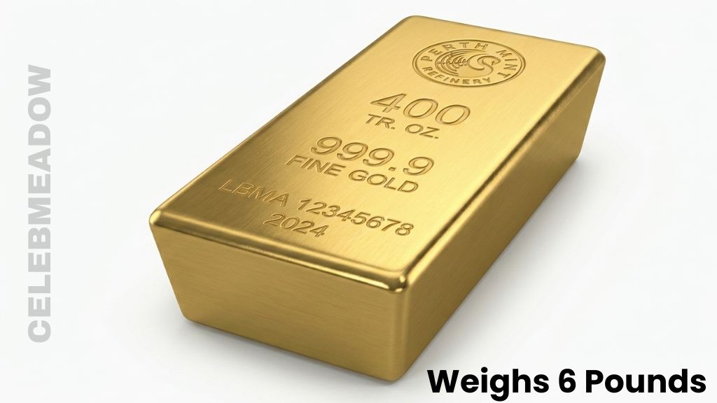 A London Good Delivery Gold Bar Weighs 6 Pounds