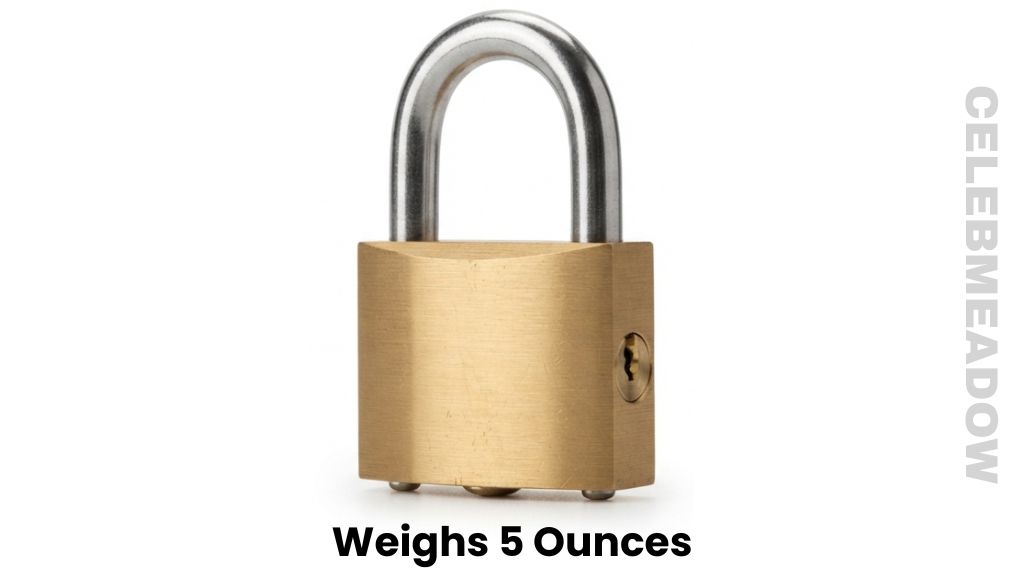 A Medium Brass Padlock Weigh 5 Ounces