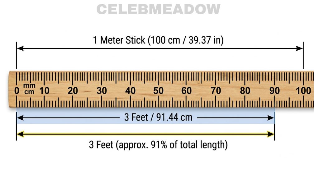 A Meter Stick That is 3 Feet Long