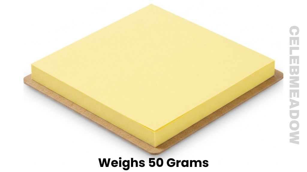 A Pad of 3×3 Post-it Notes Weigh 50 Grams