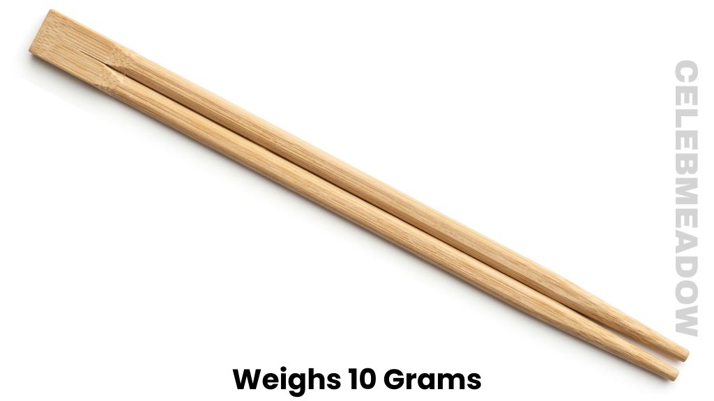 A Pair of Disposable Wooden Chopsticks Weigh 10 Grams