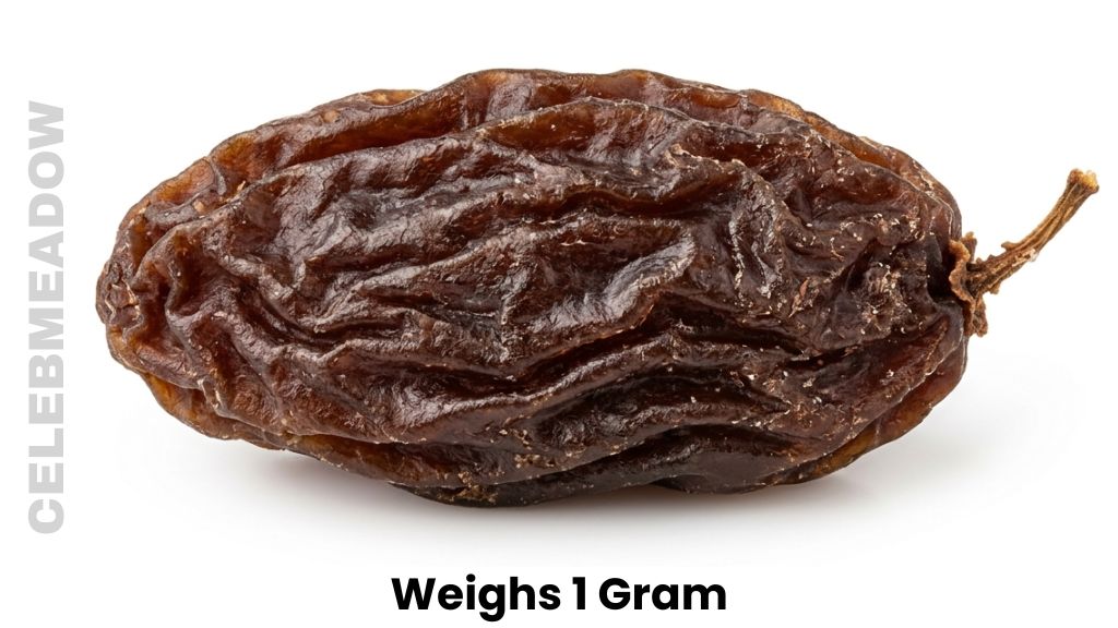 A Single Raisin Weigh 1 Gram