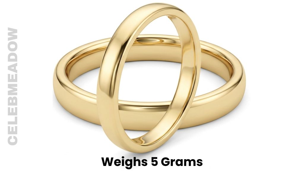 A Slim Metal Wedding Band Weigh 5 Grams