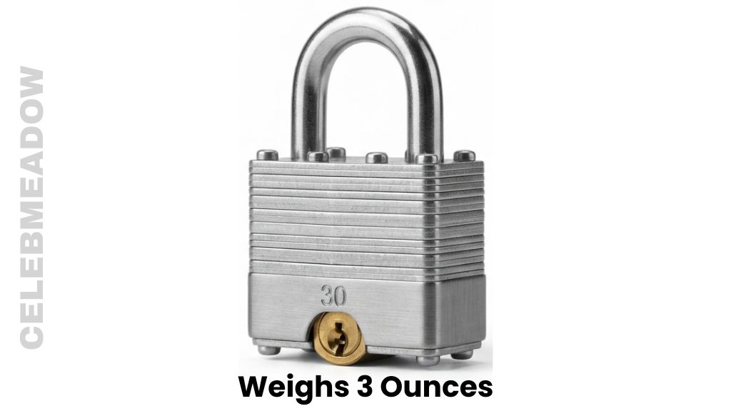 A Small 30mm Steel Padlock Weigh 3 Ounces