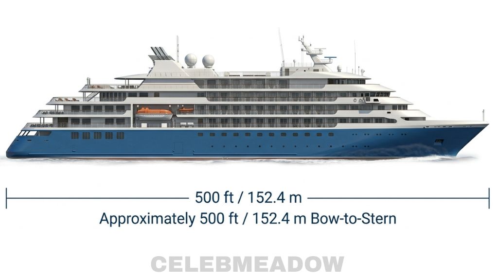 A Small Cruise Ship That Is 500 Feet Long