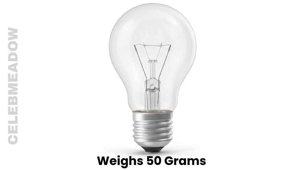 A Small Incandescent Light Bulb Weigh 50 Grams