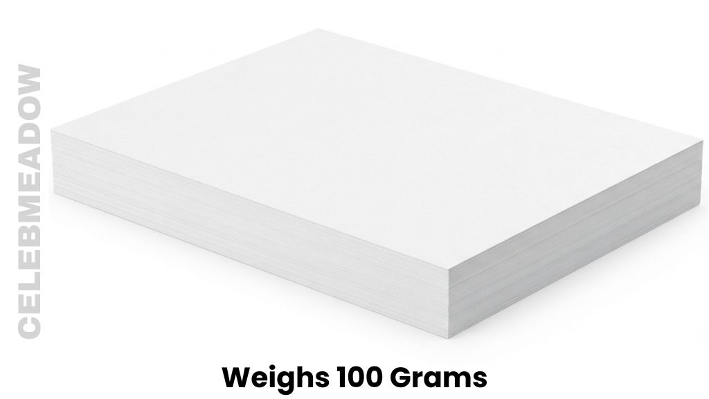 A Stack of 22 U.S. Letter-Size Sheets Weighs 100 Grams