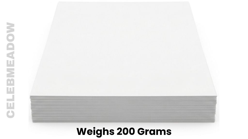 A Stack of 40 Sheets of A4 Paper Weigh 200 Grams