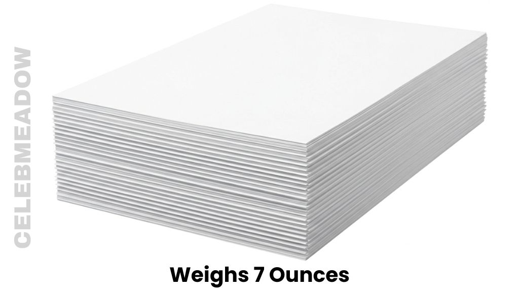 A Stack of 45 Sheets of Letter-Sized Paper Weighs 7 Ounces