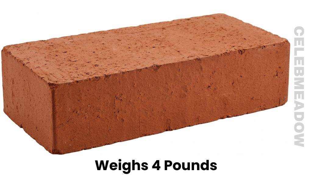 A Standard Red Clay Building Brick Weigh 4 Pounds