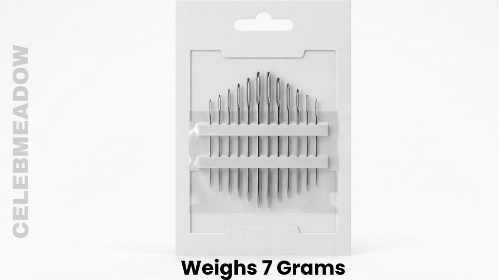 A Standard Retail Pack of Sewing Needles Weigh 7 Grams