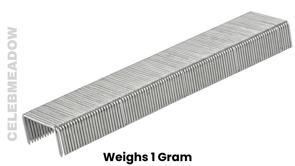 A Strip of 30 Conjoined Staples Weigh 1 Gram
