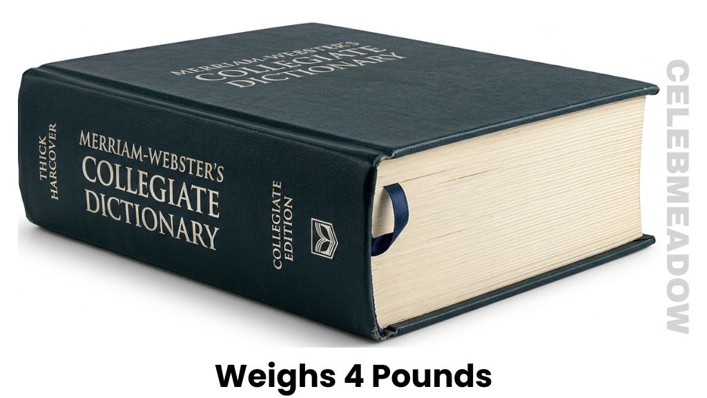 A Thick Hardcover Dictionary or Textbook Weigh 4 Pounds