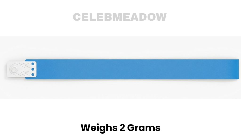 A Vinyl Event Wristband Weigh 2 Grams