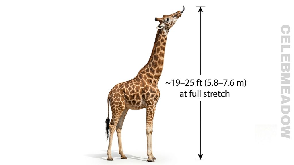 Adult Male Giraffe That Is 25 Feet Tall