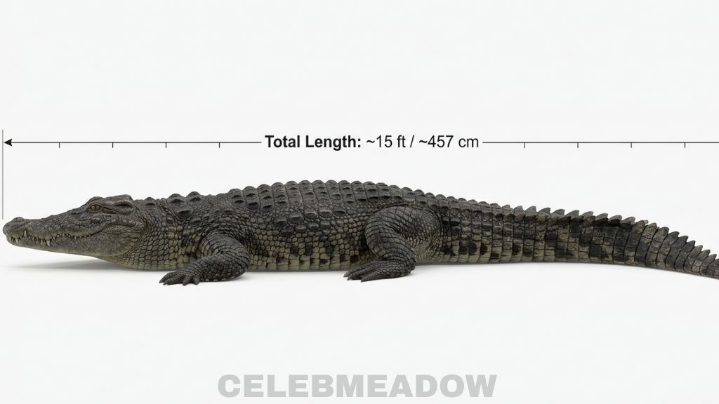 Adult Saltwater Crocodile That Is 15 Feet Long