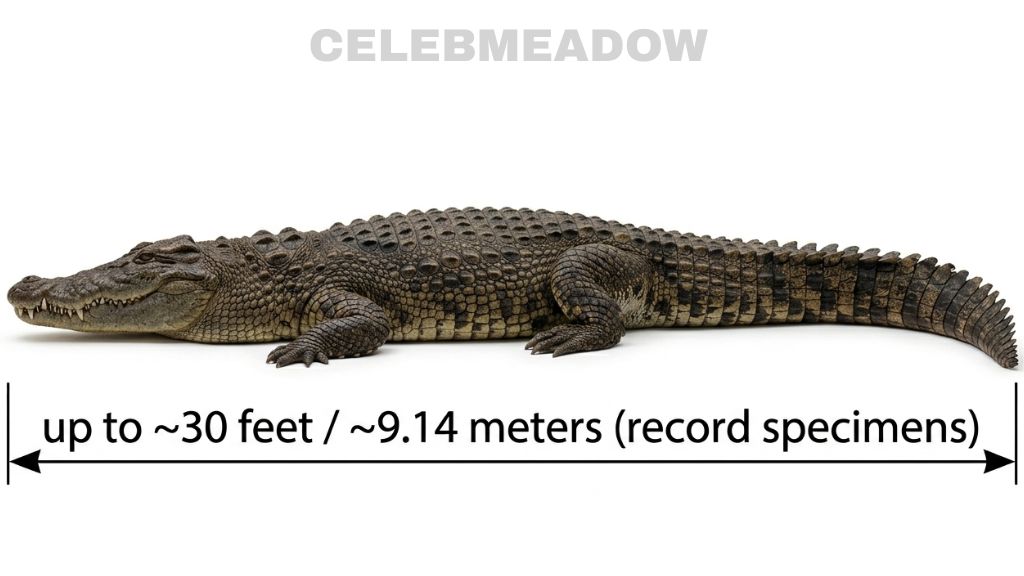 Adult Saltwater Crocodile That Is 30 Feet Long