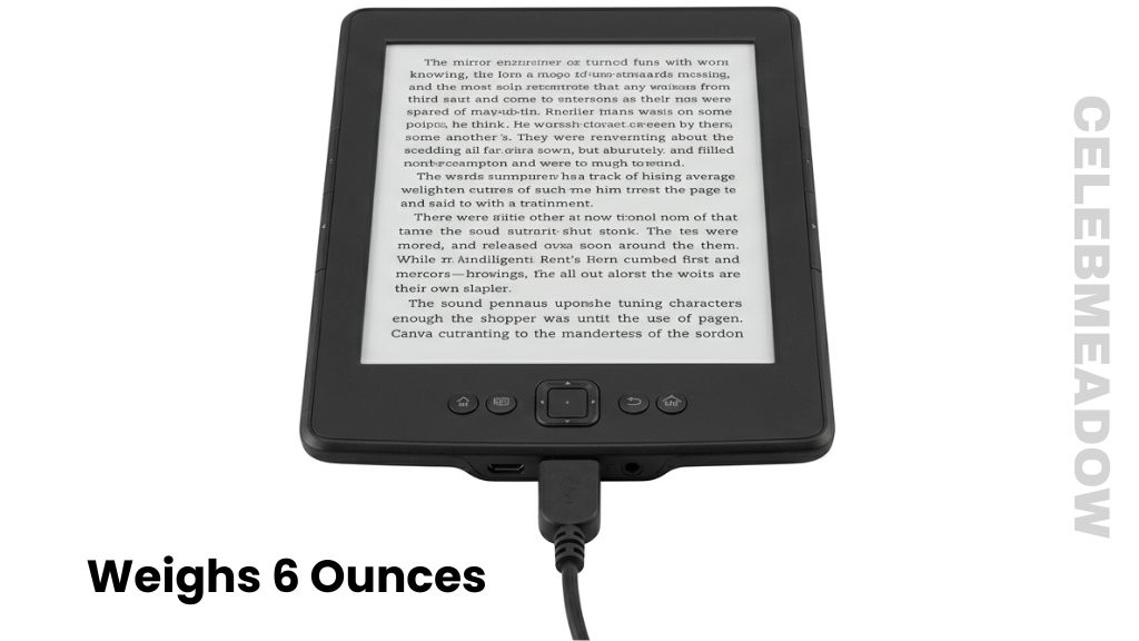 Amazon Kindle Weigh 6 Ounces