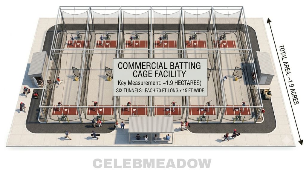 Batting Cage Facility That Is About 2 Acres in Size