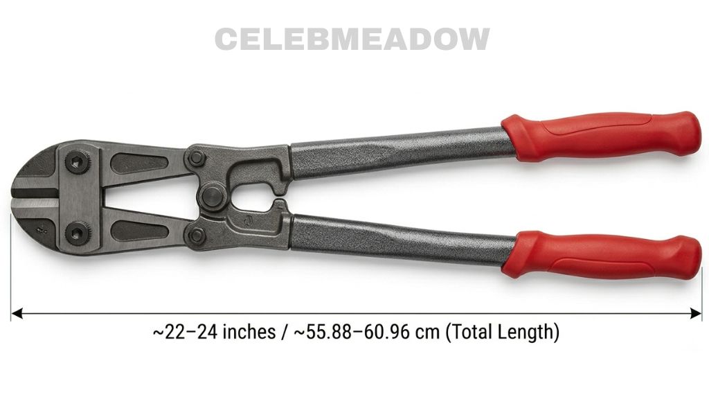 Bolt Cutters 24-Inch Model (Total Length) that is 22 Inches Long
