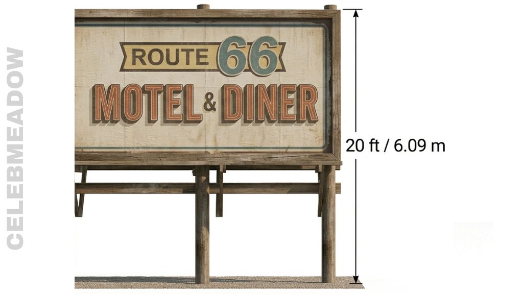 Classic Highway Billboard That Is 20 Feet Tall