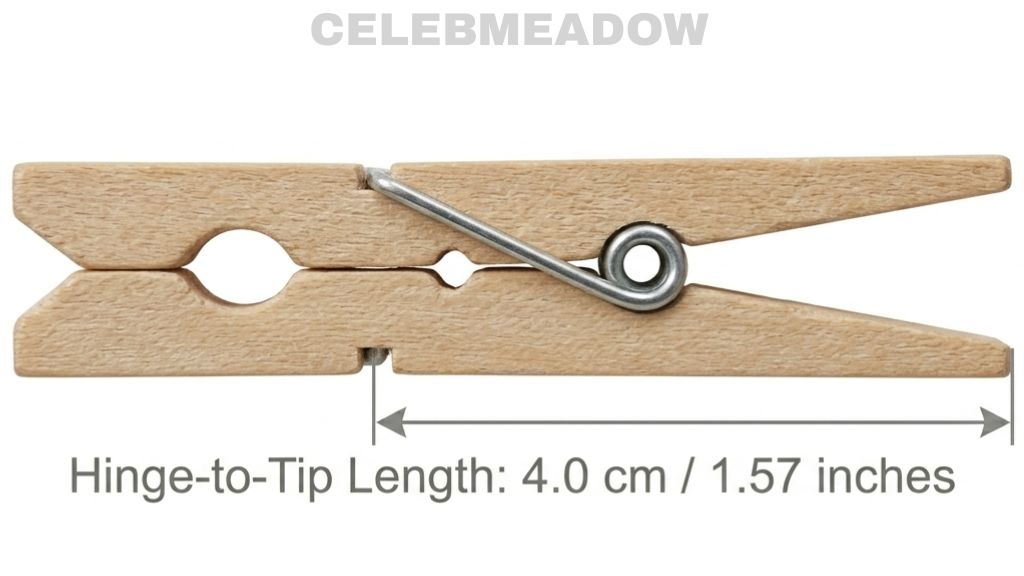 Classic Wooden Clothespin That Is 4 cm Big