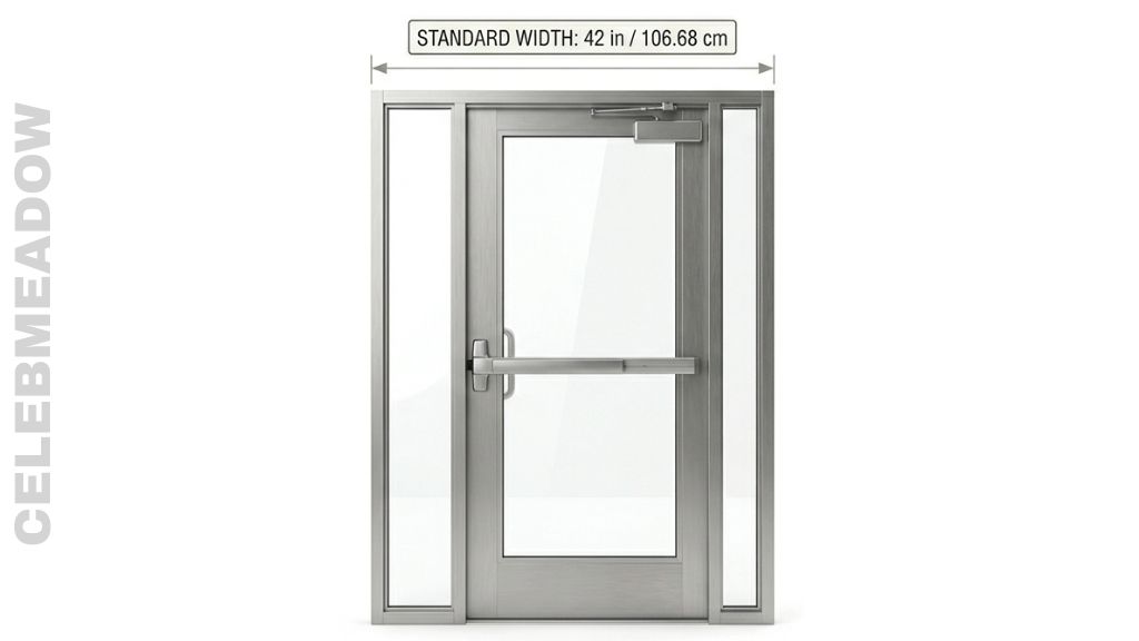 Commercial Entry Door (Standard Width) That Is 42 Inches Long