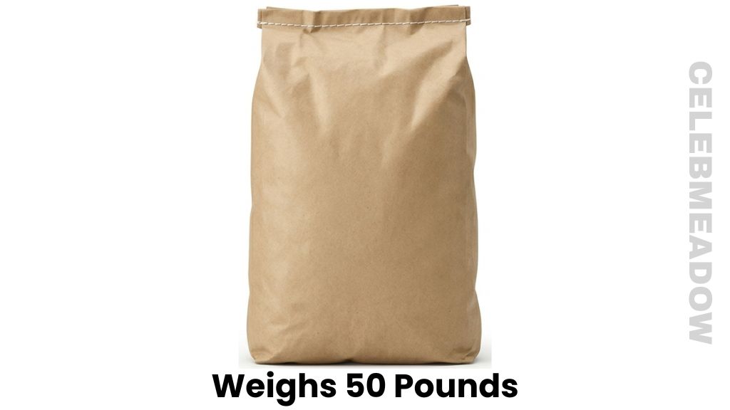 Commercial Sack of Granulated White Sugar Weighs 50 Pounds