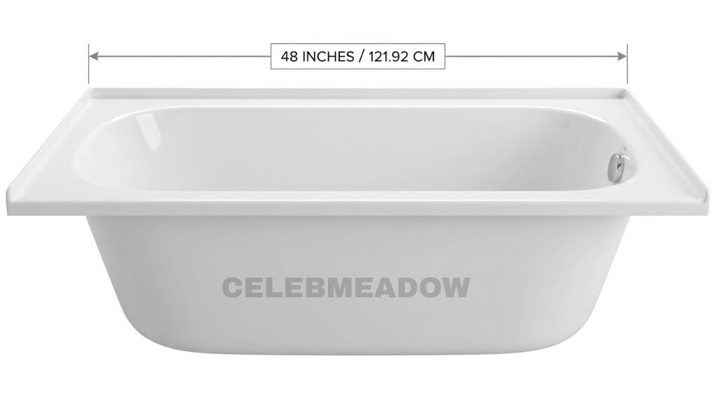 Compact “Space-Saver” Bathtub that is 48 Inches Tall