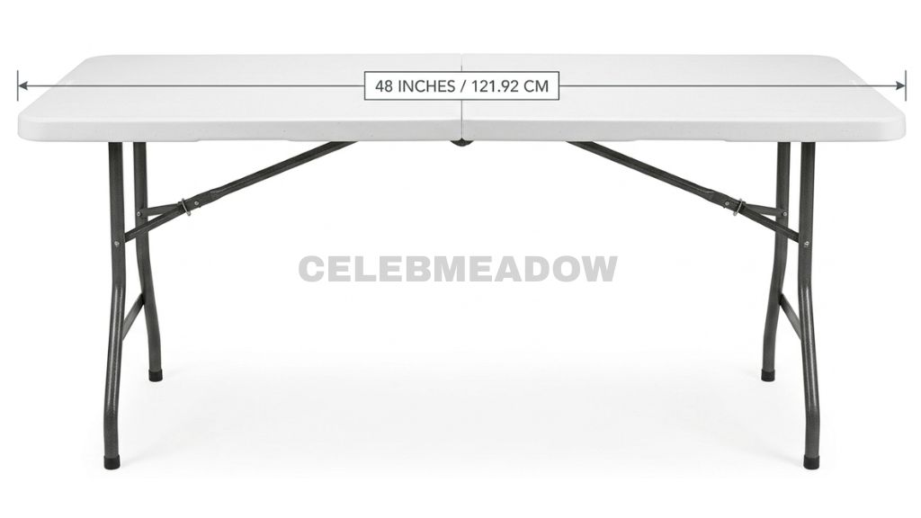 Counter-Height Folding Table that is 48 Inches Tall
