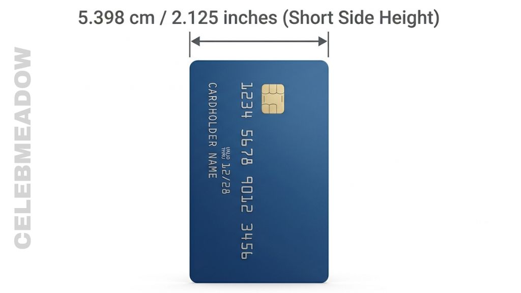 Credit Card That Is 5 cm Big