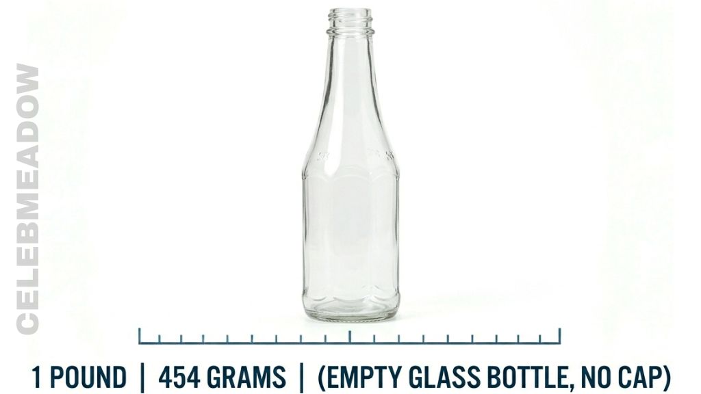 Empty Glass Ketchup Bottle Weigh 1 Pound