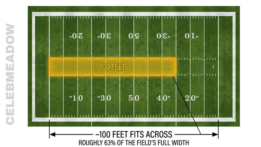 Football Field Width That Is 100 Feet Long