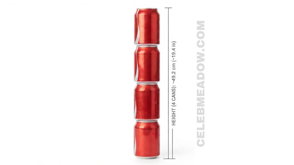 Four Stacked Beverage Cans 50 cm big