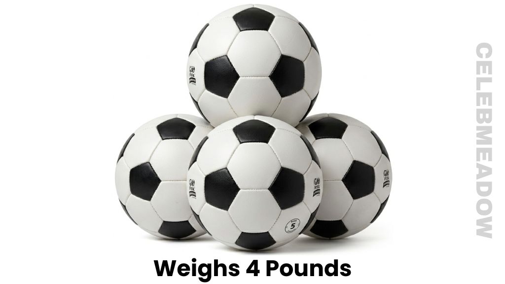 Four Standard Soccer Balls Weigh 4 Pounds