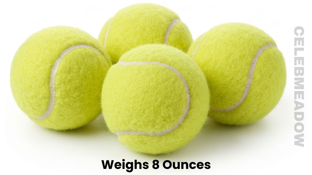 Four Standard Tennis Balls Weighs 8 Ounces