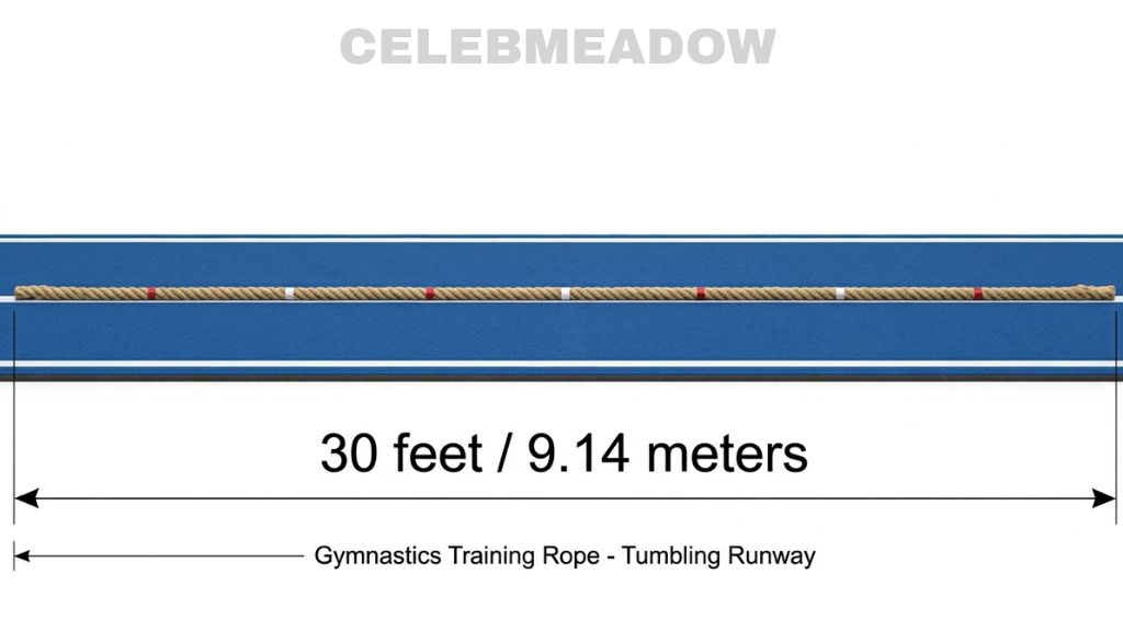 Gymnastics Training Rope That Is 30 Feet Tall