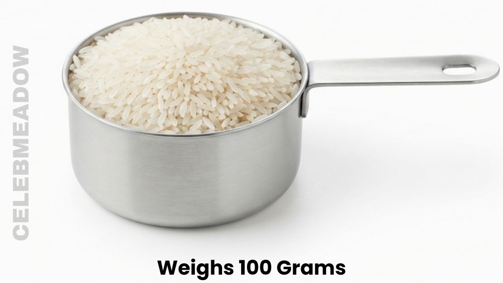 Half a Cup of Uncooked White Rice Weigh 100 Grams